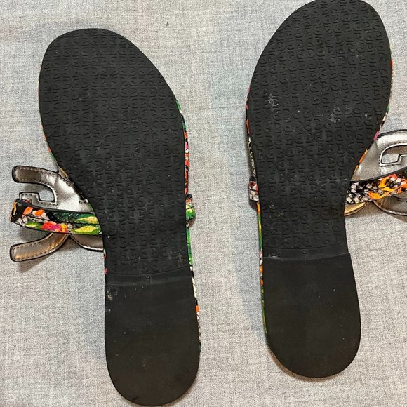 SAM EDELMAN Carter Floral Thong Flip Flop Sandals Size 9 - Picture 6 of 7